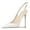 White, variant on FSJ Women High Heels Pointed Toe Slingback Pumps Ankle Strap Stiletto Sandals Slip On Office Lady Party Dressy Shoes Size 8 Beige