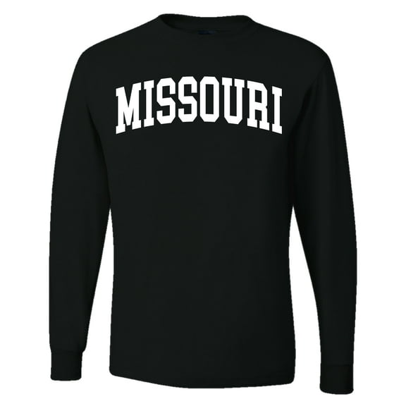 Wild Bobby State of Missouri College Style Men Long Sleeve Shirt