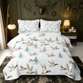 thumbnail image 2 of Manfei Rustic Animal Mallard Quilt King,Farmhouse Duck King Coverlet Set,3pcs,1 Bedspread and 2 Pillowcases, 2 of 7