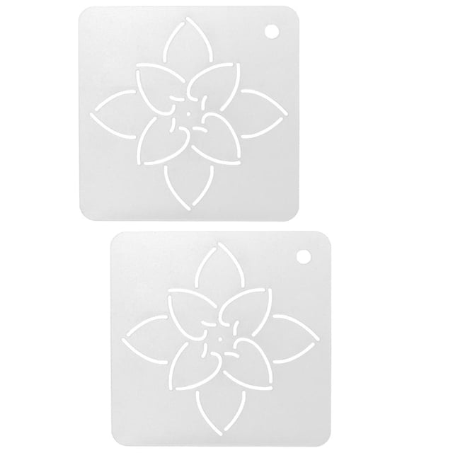 2 Piezas Semitransparentes Stipple Plantilla de Plantillas de Acolchado Artesanía Herramientas de Plástico