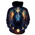 thumbnail image 3 of Sudadera con capucha con estampado 3D de lobo animal para hombre y mujer, moda informal de gran tamaño, sudaderas con capucha estilo hip hop Harajuku, 3 of 5