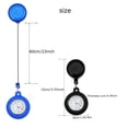 thumbnail image 2 of Silicone Clip-on Quartz Clock Fob Watch Doctor Medical Hanging Retractable Nurse Watch Pocket Watch WHITE, 2 of 8