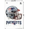 thumbnail image 3 of NFL New England Patriots - Drip Helmet 20 Wall Poster, 22.375" x 34", 3 of 5