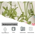 thumbnail image 3 of Floral Shower Curtain Set Sage Green Butterfly Fabric Shower Curtain Summer Farmhouse Bath Accessories for Bathroom, 72x72 Inch, 3 of 6