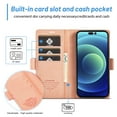 thumbnail image 6 of SaniMore for iPhone 14 Pro Max 6.7" 2022 Case, PU Leather Magnetic Flip Folio Shell with Card Holders RFID Blocking Kickstand Shockproof TPU Magnetic Closure Business Cover, Rosegold, 6 of 10