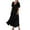 Black, variant on Pxxlle Cotton Linen Dress for Women Plus Size Short Sleeve Dresses with Pockets Loose fit Scooped Neck Summer Dress Solid Color A Line Dress