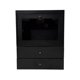 thumbnail image 5 of Organizador de perfumes, soporte de maquillaje para escritorio, almacenamiento decorativo y versátil. Negro, 5 of 8