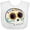 AA-White, variant on Inktastic Cute Sugar Skull for Day of the Dead Boys or Girls Baby Bib