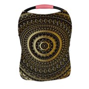 PKQWTM Mandala decorative pattern Nursing Cover Baby Breastfeeding Infant Feeding Cover Baby Car Seat Cover
