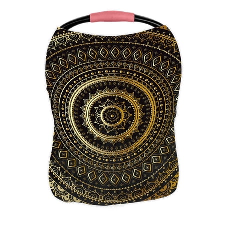 PKQWTM Mandala decorative pattern Nursing Cover Baby Breastfeeding Infant Feeding Cover Baby Car Seat Cover