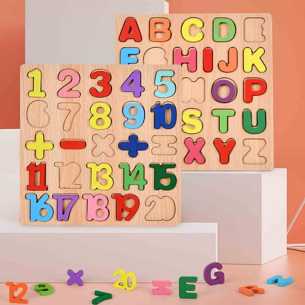 Rbaofujie Baby Toddler Jigsaw Puzzle Alphabet Letters Number