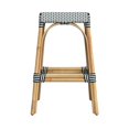 thumbnail image 2 of Butler Specialty Company Robias Rectangular Rattan 30" Bar Stool - White & Black, 2 of 6