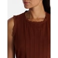 thumbnail image 4 of Time and Tru Women's Linen Blend Shift Dress, Sizes XS-XXXL, 4 of 5