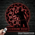 thumbnail image 2 of Craftnamesign Custom Dartboard Dart Game Metal Sign LED Light, Custom Dart Gamer Name Sign, 2 of 5