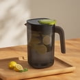 thumbnail image 1 of Sokhug Large Capacity 2200ml Plastic Water Pitcher for Iced Tea Juice Fridge, 7.87x4.53 Inches, Black, 1 of 6