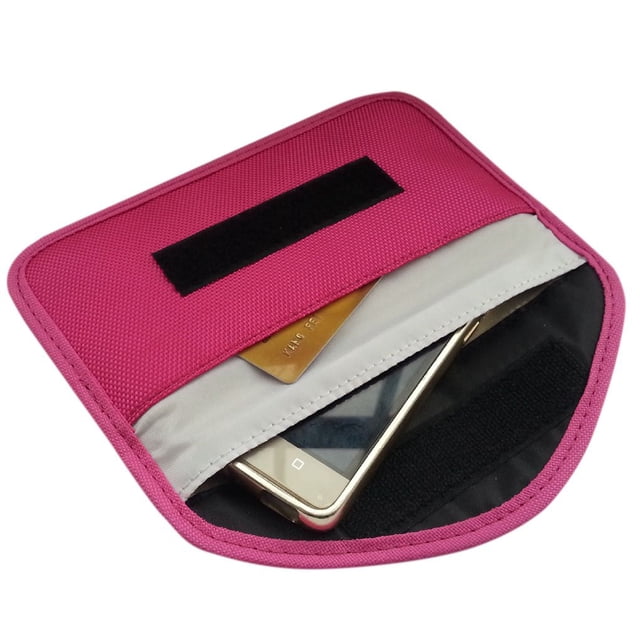 Bolsa de almacenamiento de teléfono móvil Bloqueador de RFID Teléfono móvil Singal Blindaje Cartera Llave Estuche para tarjeta de crédito Estuche Vogacara TX1117-04