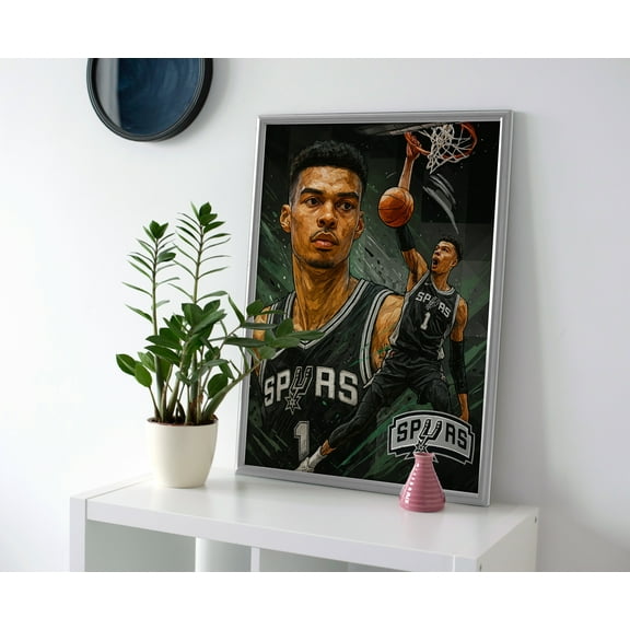 Victor Wembanyama Spurs Poster or Canvas Wall Art