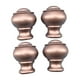thumbnail image 3 of 4 piezas de remates de repuesto para barra de cortina, accesorios para cortinas de ventana Elegance Oro rosa, 3 of 9