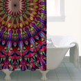 thumbnail image 5 of Retro Spring Daisy Bloom Curtain 36x72, Quick-Dry Polyester with Plastic Hooks, White Floral Artwork for Boho Bathroom Style, 5 of 5