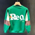 thumbnail image 2 of Sudaderas para hombre cuello redondo ropa de hombre sin capucha jersey letras cuello redondo top verde overfit algodón harajuku moda cálida, 2 of 4