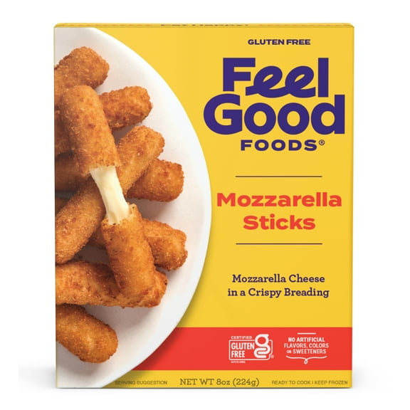 Feel Good Foods Mozzarella Sticks, Appetizers, 8 oz