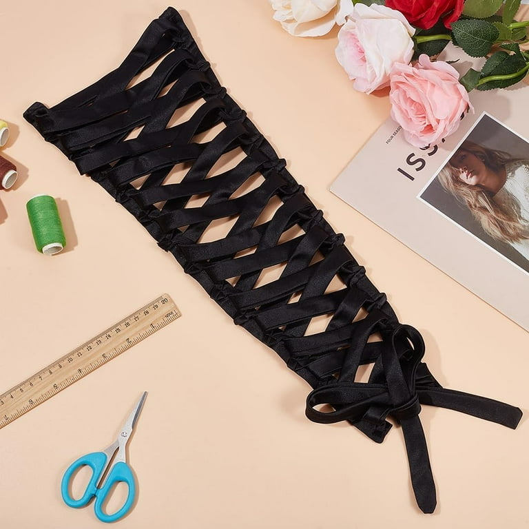 Women's Wedding Dress Loops Adjustable Dress Zipper Replacement Adjustable  Fit Satin Corset Back Kit Lace up for Formal Prom Dress (Black) DIY -  Walmart.com