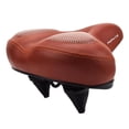 thumbnail image 5 of Extra Wide Bike Padded Seat Big Bum MTB Bicycle Scooter Pad Saddle w/ Tail Light Brown Gel, 5 of 8