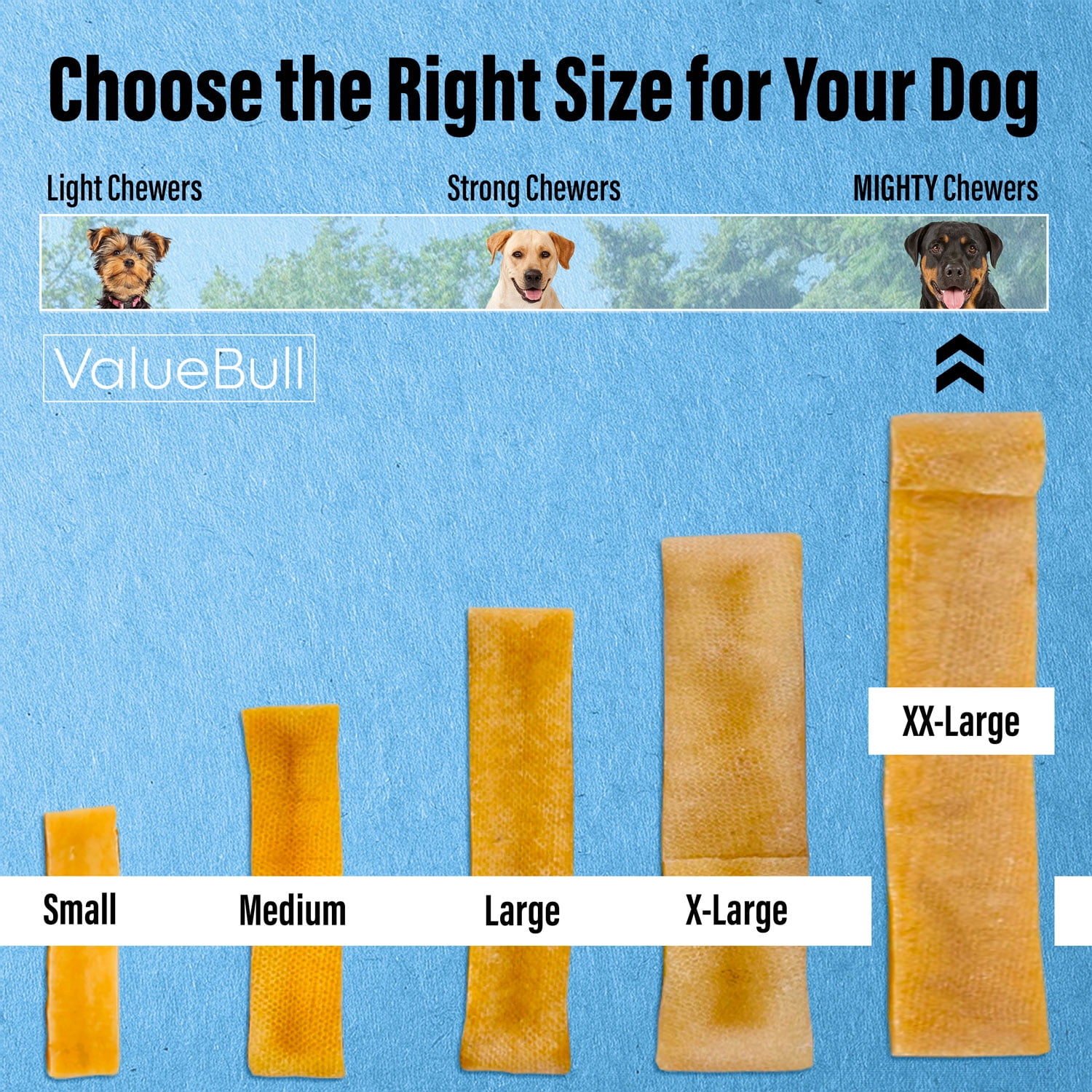 ValueBull Himalayan Yak Cheese Dog Chews, Extra Extra Large, 20 lb Bulk Pack