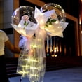 thumbnail image 4 of LED Light Up Rose Balloon, Clear Balloons, Reusable Balloons, Outdoor Balloons, LED Balloons Light Up Balloons, Transparent Glowing Balloon, Light Up Balloons for Birthday Party 1Set, 4 of 4