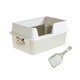 thumbnail image 3 of Cajas de arena grandes para gatos con lados altos, jaula, orinal para gatitos para animales pequeños Blanco Yuyangstore Bandeja de arena para gatos, 3 of 8