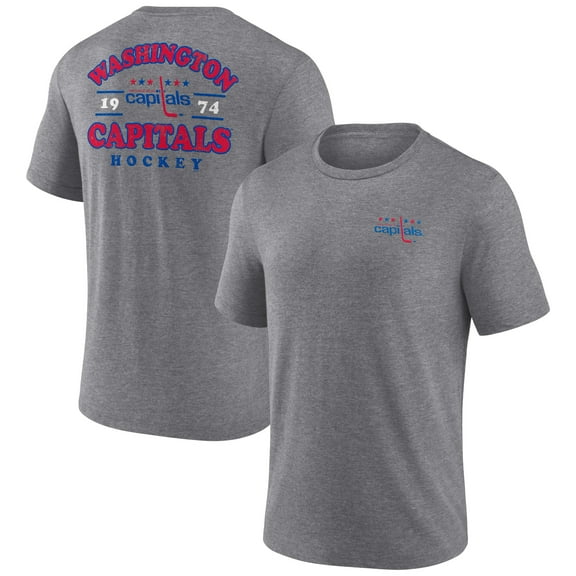 Men's Heather Gray Washington Capitals Winger Tri-Blend T-Shirt