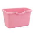 thumbnail image 4 of FONDOTIN Hanging Trash Bin Pink Plastic Garbage Container 1Pack 8.3X5.3X4.9In, 4 of 8