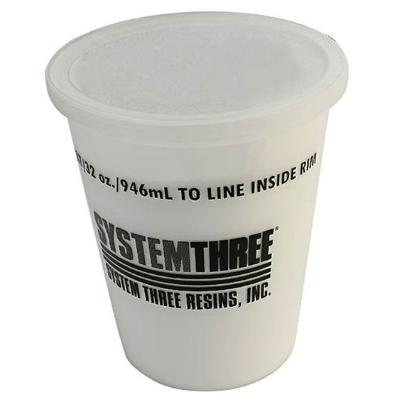 System Three 3145S16 White Glass Microspheres, 1 Quart Tub