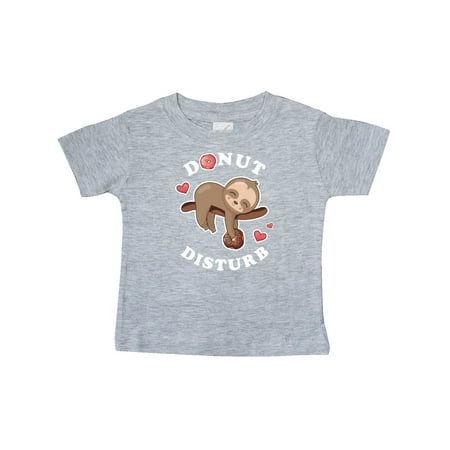 

Inktastic Donut Disturb Sloth Gift Baby Boy or Baby Girl T-Shirt