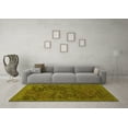 thumbnail image 3 of Ahgly Company Indoor Rectangle Abstract Yellow Contemporary Area Rugs, 2' x 4', 3 of 4