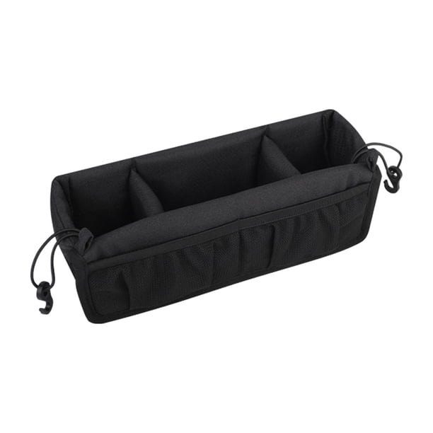 Bolsa colgante 3 compartimentos Bolsa de almacenamiento Multifuncional Universal Desmontable para Negro