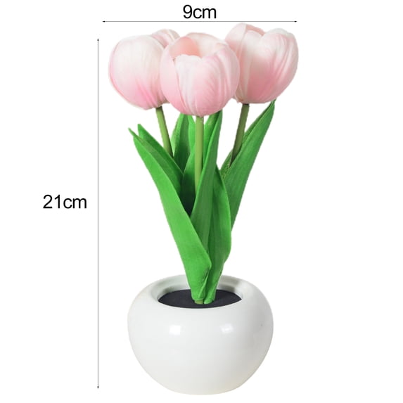 DISHAN LED Night Light Create Atmosphere Energy-saving Practical LED Simulation Tulip Night Light Party Decoration