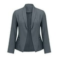 thumbnail image 5 of NMMUED Suits for Women Womens Suits 2 Piece Set Business Blazer and Pants Set Women Matching Sets Women Clothing Business Casual Outfits for Women, Dark Gray L, 5 of 5