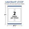thumbnail image 6 of Avery Glossy White Rectangle Labels, 8" x 3.5", 100 Total, 6 of 9