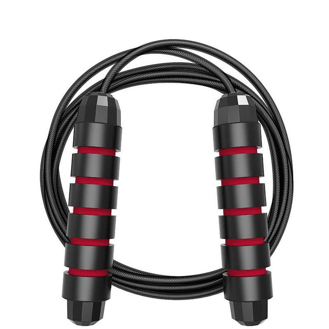 Paquete de 2 cuerdas de saltar ajustables para entrenamiento, cuerda de saltar para fitness, cuerda de saltar de velocidad para ejercicio