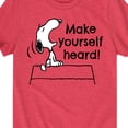 thumbnail image 3 of Peanuts - Make Yourself Heard - Toddler & Youth Short Sleeve Graphic T-Shirt, 3 of 6