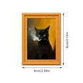 thumbnail image 3 of WMGHA Funny Cat Magnets | Vintage Art Cats Magnet with Wooden Frame for Fridge Kitchen Locker Refrigerator Retro Cute Fun Home Decor Office Decorative Accessories for Cat Lovers,3.2x2.4 inch, 3 of 5