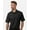 Black, variant on Harriton M105T Men's Tall Maverick CVC Pique Polo-Red-LT