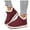 Wine, variant on Womens Mens Snow Boots House Slippers Winter Warm Plush Lined Cotton Platform Slip on Bedroom Booties Home Shoes Indoor Outdoor