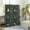 Gray-5 Panel, variant on Topcobe 6 Panel 67" Tall Wood Privacy Screen Room Divider with 3 Shelves and Folding Storage for Bedroom, Privacy Screen, Partition Room Dividers for Home, Apartment, Gray