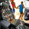 thumbnail image 3 of KUIFORTI Boho Car Seat Cover Protector Front Seats Only Trendy Design Highland Cow Towel Seat Cover Reusable Car Seat Towel Cover Seat Protector for Suv Vans, 3 of 7