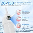 thumbnail image 3 of Portable Water Flosser, 100 pressure levels (0-150-adjustable pressure), mini cordless electric flosser, for teeth cleaning and flossing care, IPX7 waterproof, 250ml water capacity, suitable for brac, 3 of 4