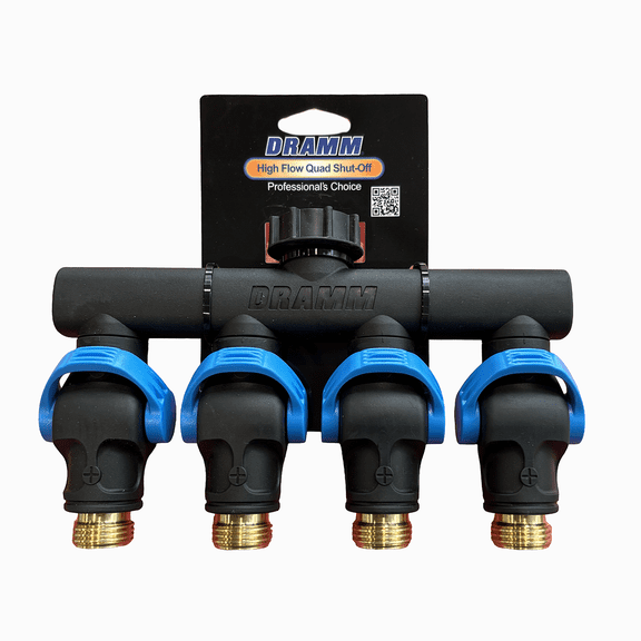 4 Way High Flow Shut-Off Valve - 1 Valve by Dramm