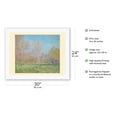 thumbnail image 2 of Spring in Giverny France - From an Original Color Painting by Claude Monet c.1890 - Fine Art Rolled Canvas Print 20in x 26in, 2 of 4