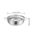 thumbnail image 2 of Hotpot Pot Stainless Steel Stockpot Thicken Hot Pot Home Kitchen Hotpot Pot with Lid, 2 of 9